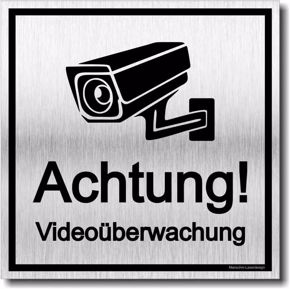 Telecamera di videosorveglianza per porte, realizzata in alluminio composito, dimensioni 12x12 cm, per la sicurezza