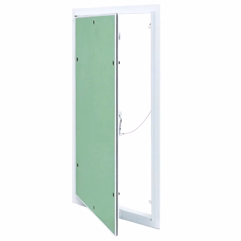Pannello di Accesso in Alluminio vidaXL Verde e Argento L: 35 cm, H: 55 cm