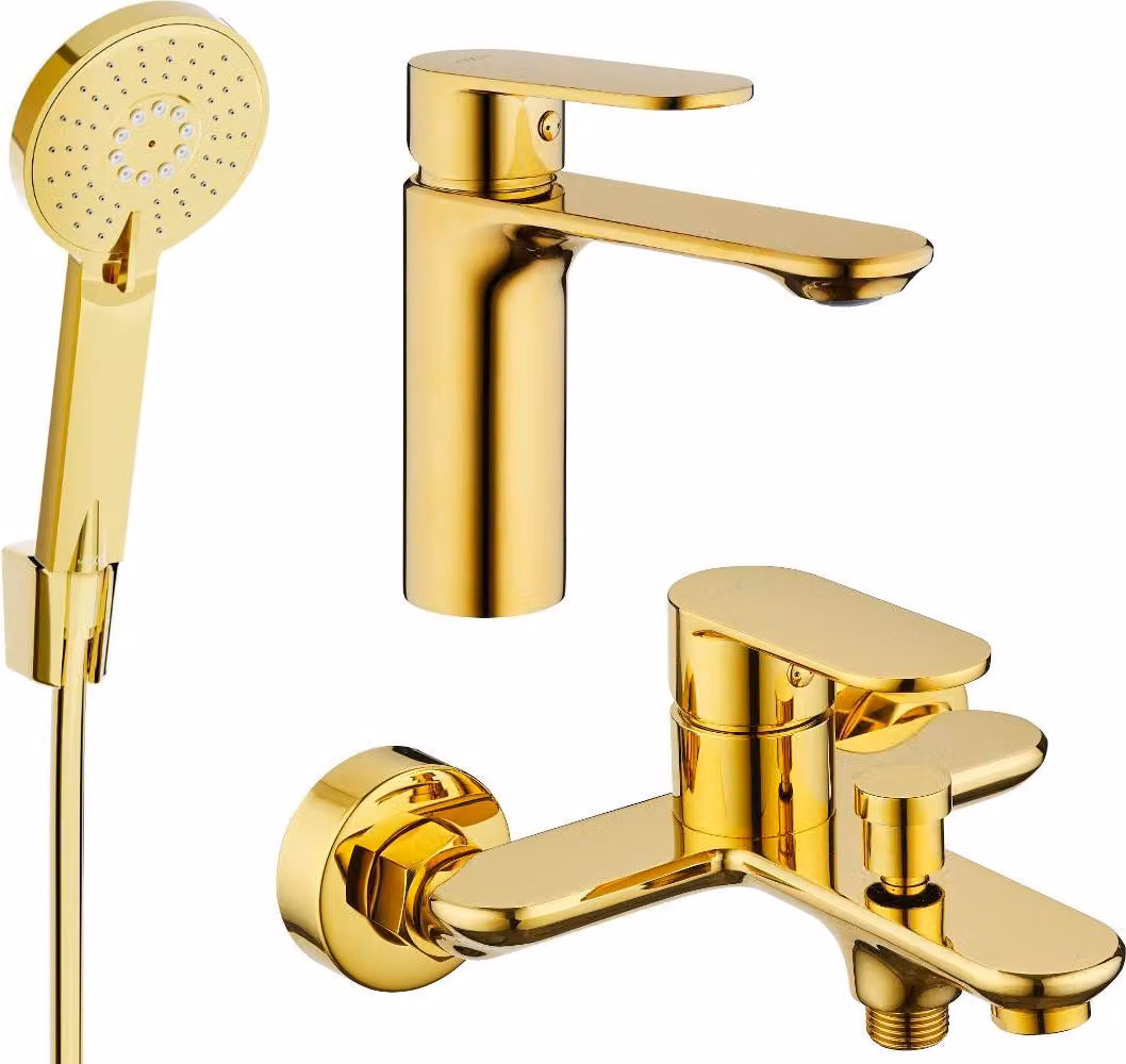 Mexen Milo R40 set da bagno, dorato - 71303R40-50