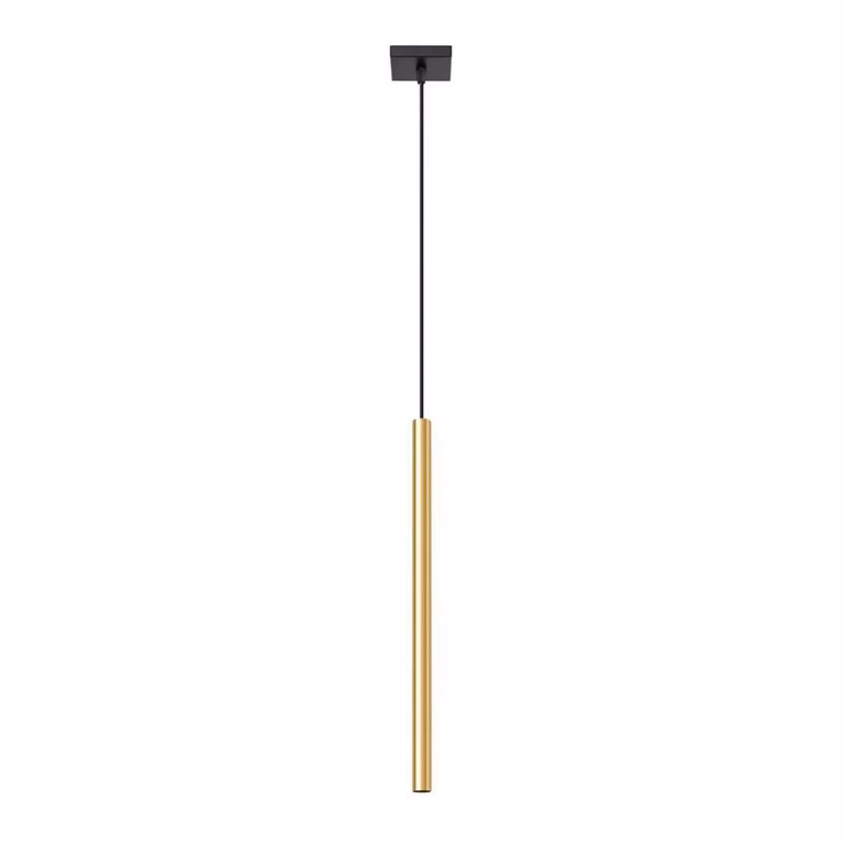 Lampada a sospensione PASTELO 1 oro lucido 1xG9 8W acciaio 100x8x8cm Sollux Lighting