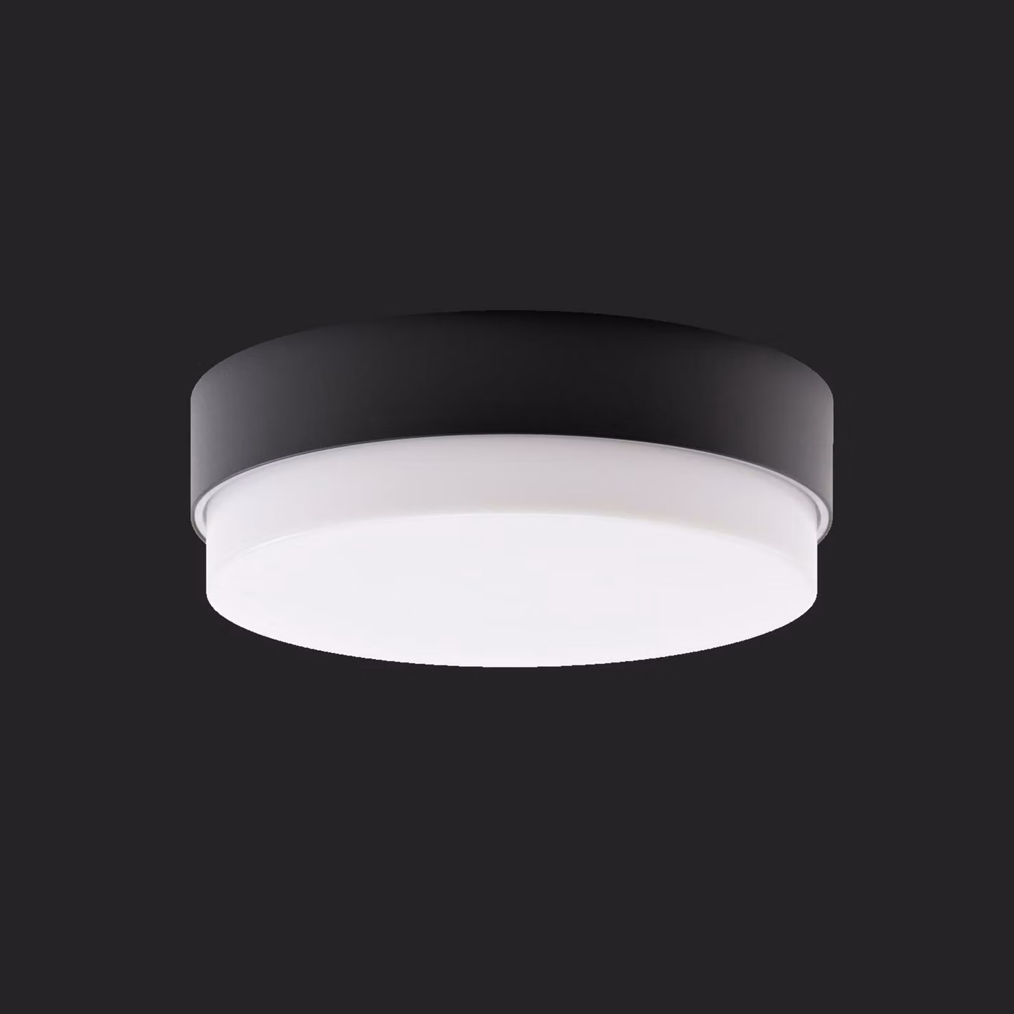 OSMONT TRI57291 TRITON 2 apparecchio industriale da soffitto/parete in plastica nero/bianco IP65 3000 K 27W LED HF emergenza combinata 3 h
