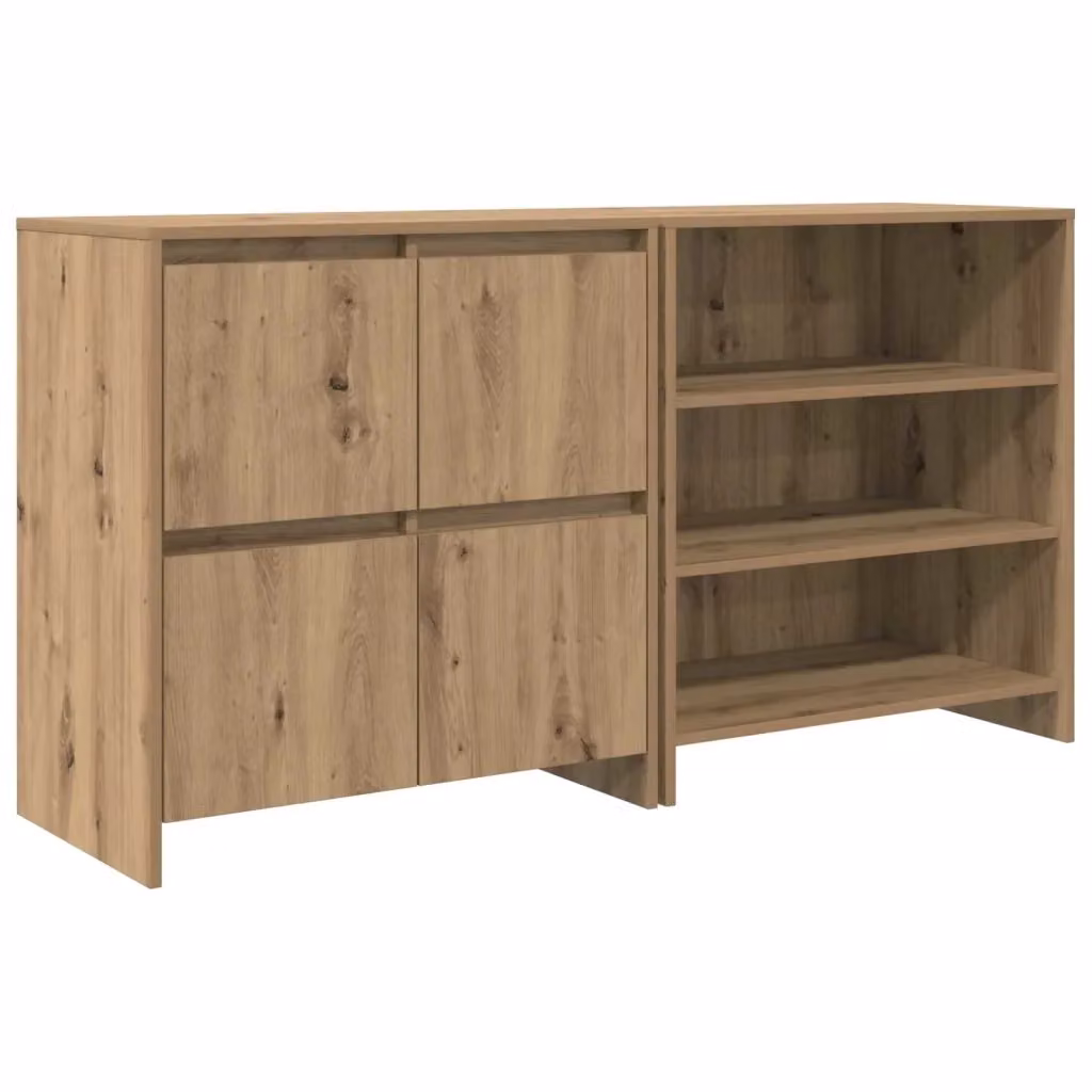 Credenza moderna vidaXL in legno color rovere marrone L: 70 cm, P: 41 cm, H: 75 cm – 2