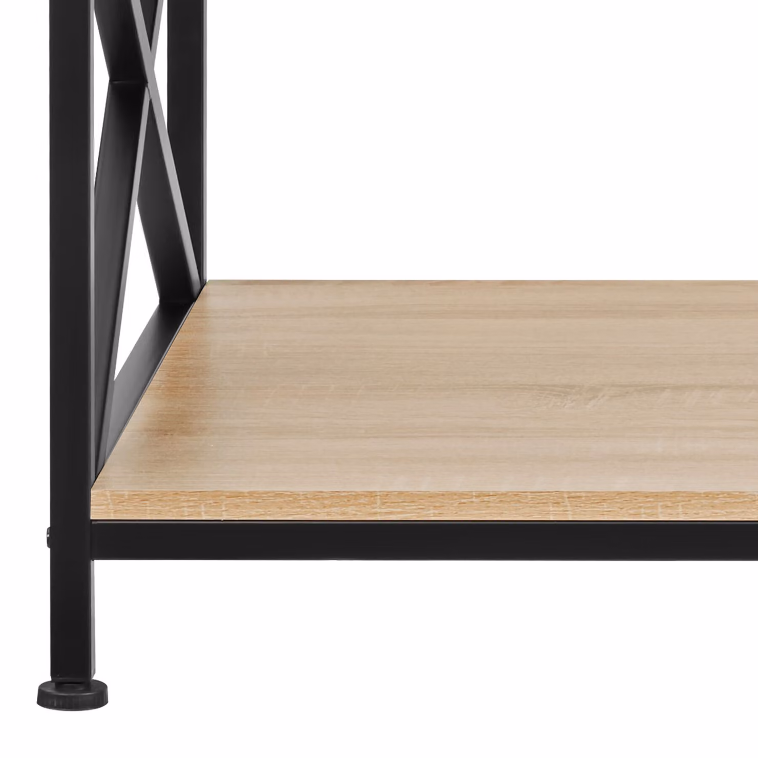 Tavolino da salotto Pittsburgh TecTake GmbH in stile industriale, colore marrone rovere, L/P/H: 100 x 55 x 45,5 cm – 1