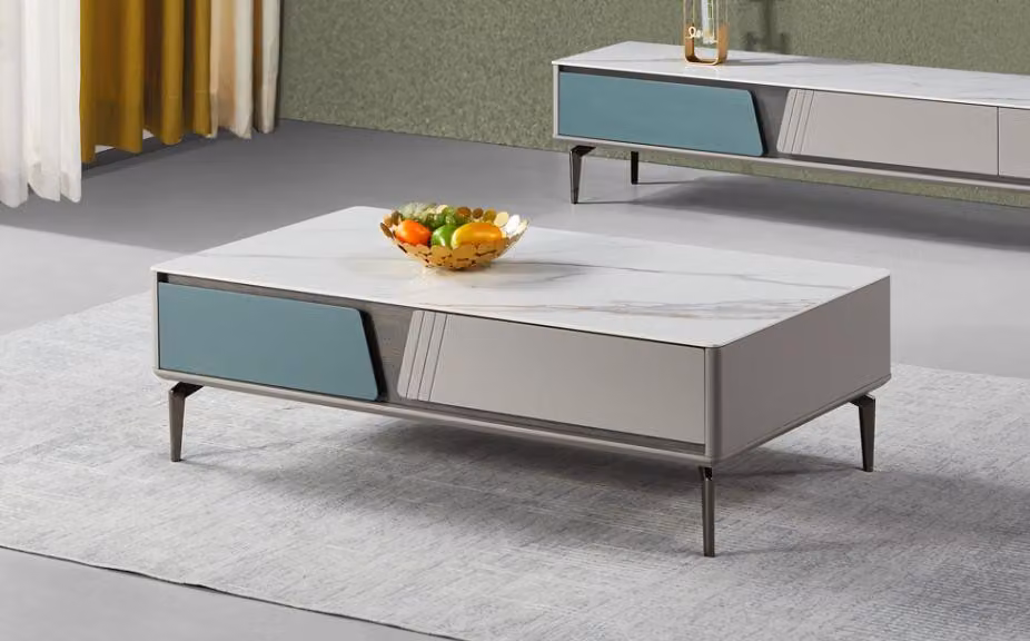 Couchtisch Tisch Design Tische Wohnzimmer Holztisch Grau