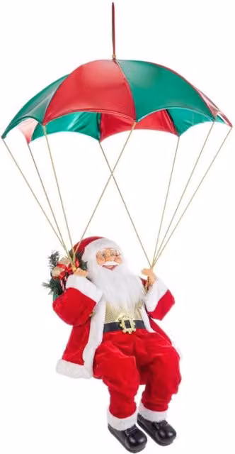 Babbo Natale Chad rosso con paracadute medium