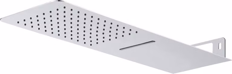 Piatto doccia Mereo, con cascata, quadrato 500 x 200 mm, acciaio inox - CB495N