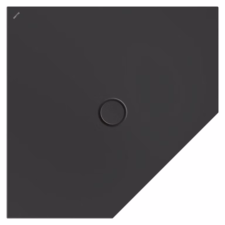 BetteFloor Caro receveurs de douche pentagonaux avec BetteGlasur Plus, 1000x1000mm, 7211-402PLUS, 7211-402PLUS
