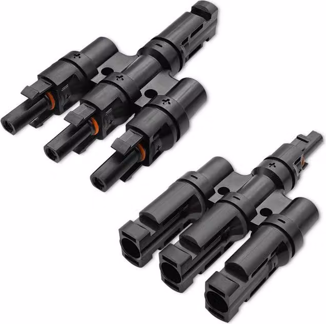 Spina solare Qoltec | spina MC4 | tipo T | 1000V | 30A | set completo