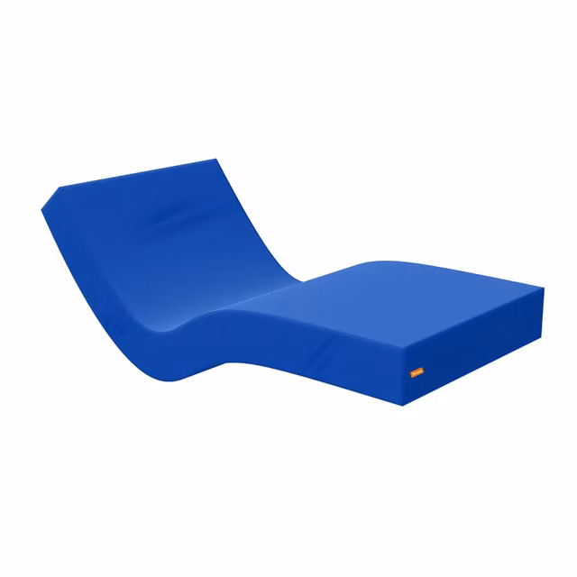 Materasso Geriatrico MIASUITE in Gel con Rivestimento Antibatterico Impermeabile e Sfoderabile, Colore Blu, L/P/H: 80 x 200 x 15 cm