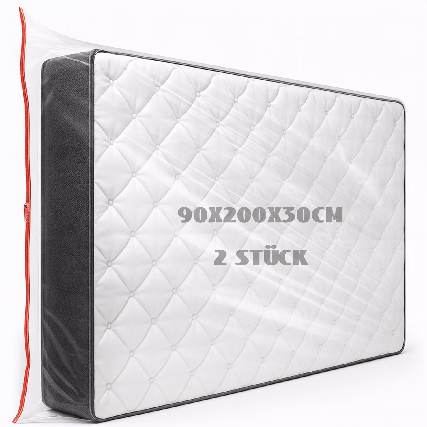 Coprimaterasso 90x200x30 cm, 2 pezzi, impermeabile, resistente agli strappi
