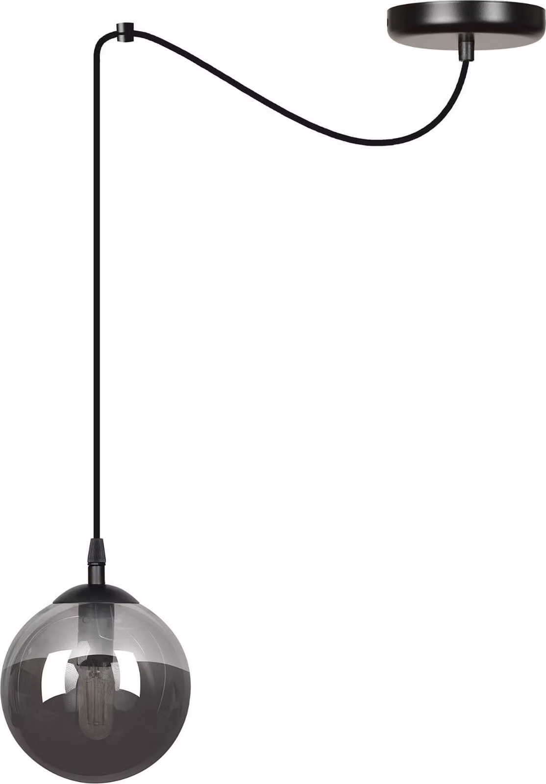 LAMPADA A SOSPENSIONE Emibig 1xE14 40W GIGI 1BLACK GRAFITE 937/1