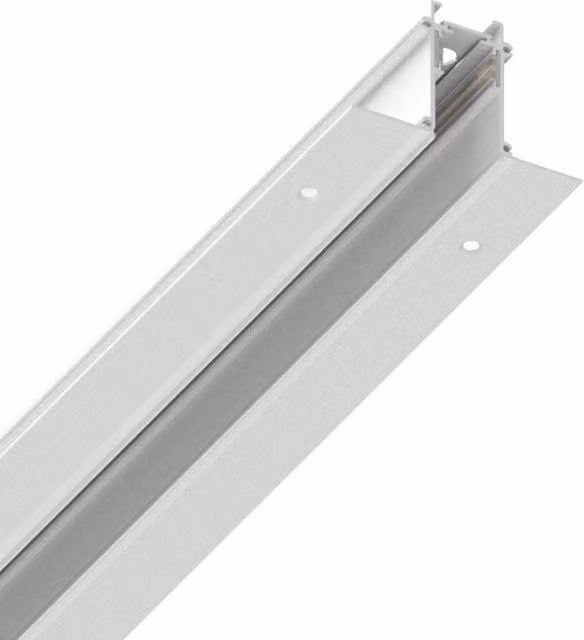 Binario Ego Ideal Lux Dimmerabile in Alluminio e Metallo Bianco, Lunghezza: 200 cm