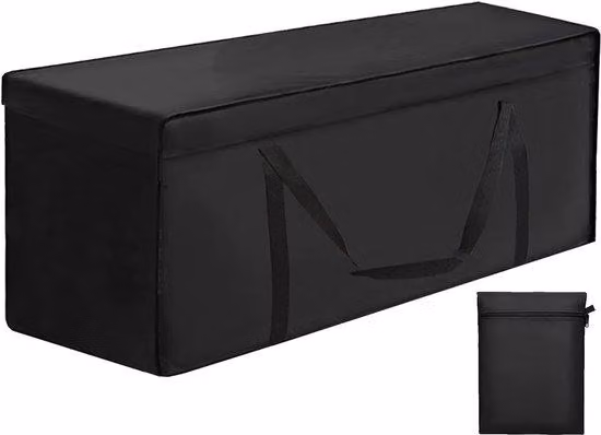 Borsa impermeabile Ibbenzoa® per riporre cuscini e mobili da giardino, dimensioni 200 x 60 x 75 cm, realizzata in tessuto Oxford 420D con rivestimento in PU, pieghevole, con doppia cerniera