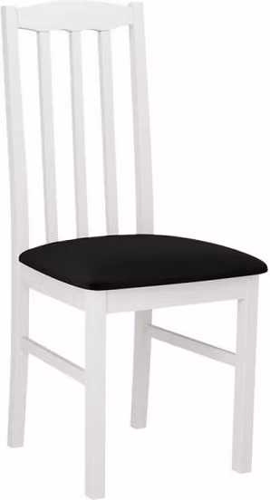 Sedia da pranzo imbottita EDON 12 - bianco / nero