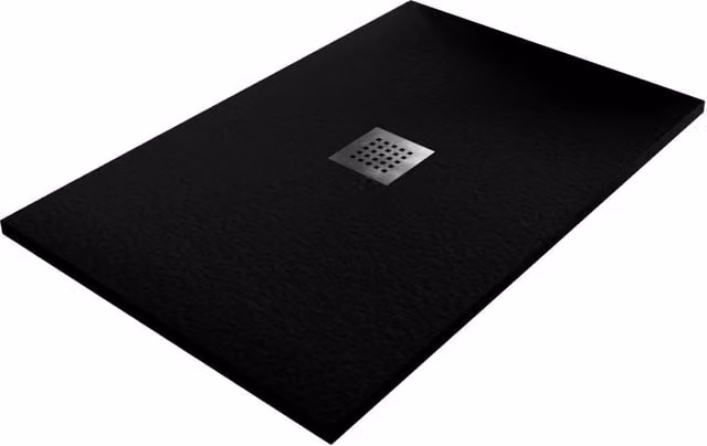 Piatto Doccia in Pietra 80x150 cm Bonussi Ardesia Stone Central Nero
