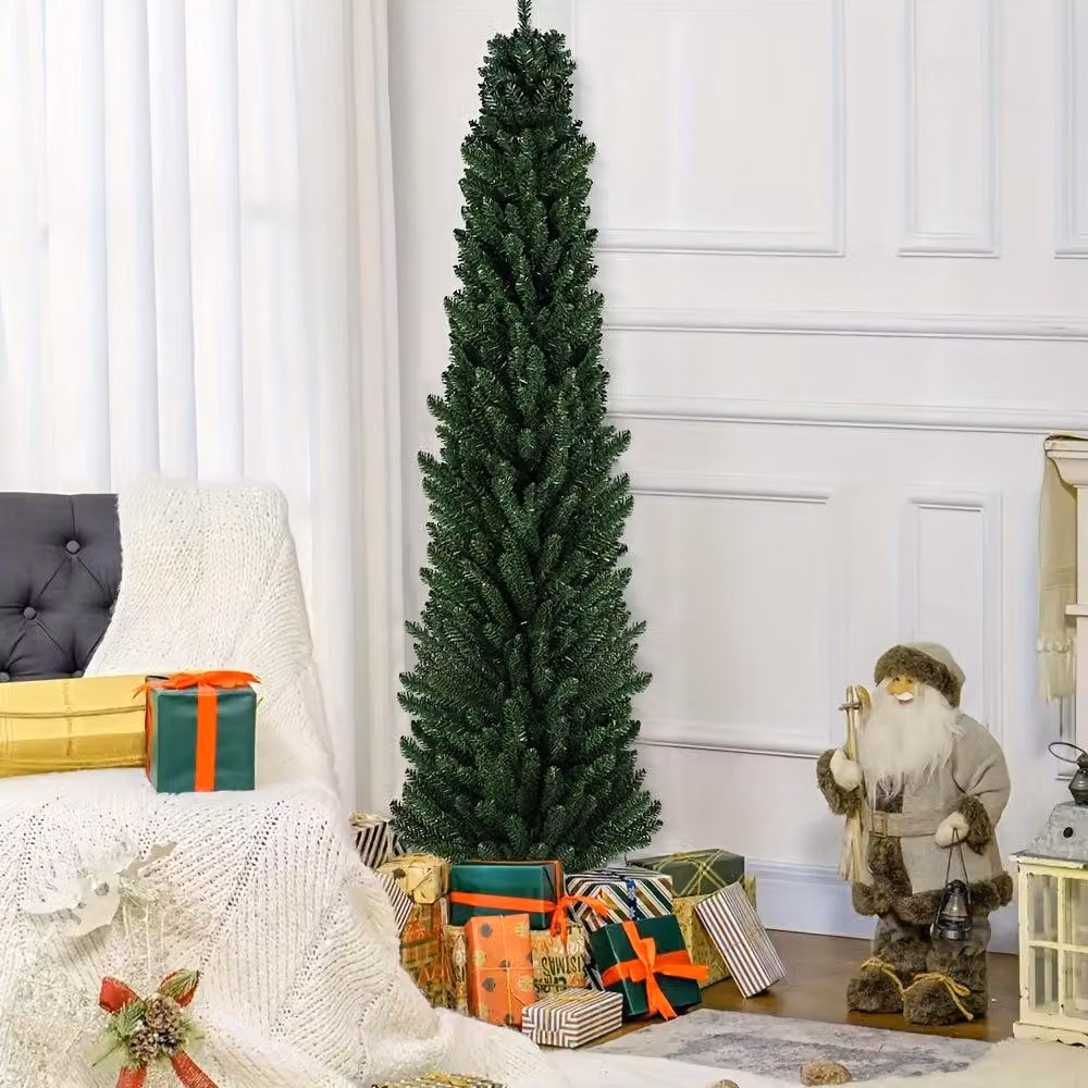 Albero di Natale – Albero di Natale artificiale – Albero di Natale a forma di cono – Albero di Natale stretto – 180 cm – 550 consigli per un aspetto realistico