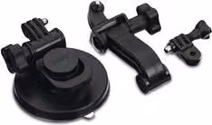 Ventosa GoPro nera per action camera, ideale per auto, barche e moto