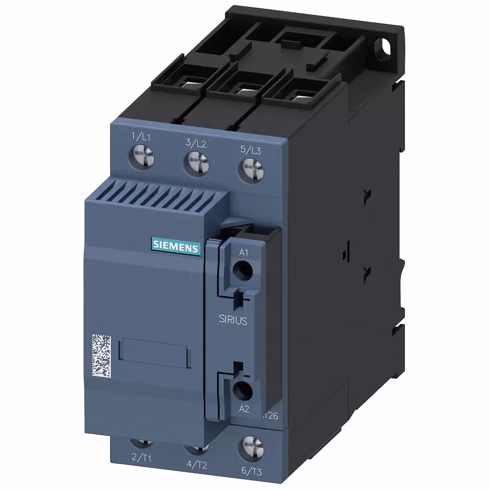 Contattore Siemens, AC-6B, 75 kVAr/400 V, 2 poli, azionamento AC/DC 20-33 V, 3RT26371NB35