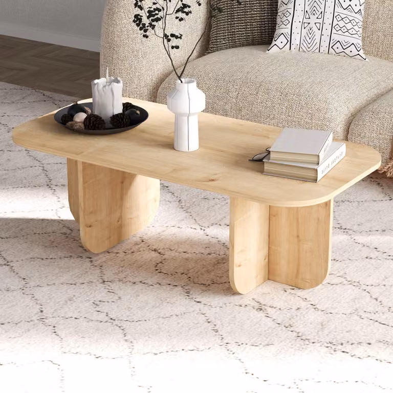 Skye Decor, Becaj - Sapphire Oak, tavolino, rovere zaffiro, 100% pannello truciolare rivestito in melamina, 120 x 60 x 41,4 cm
