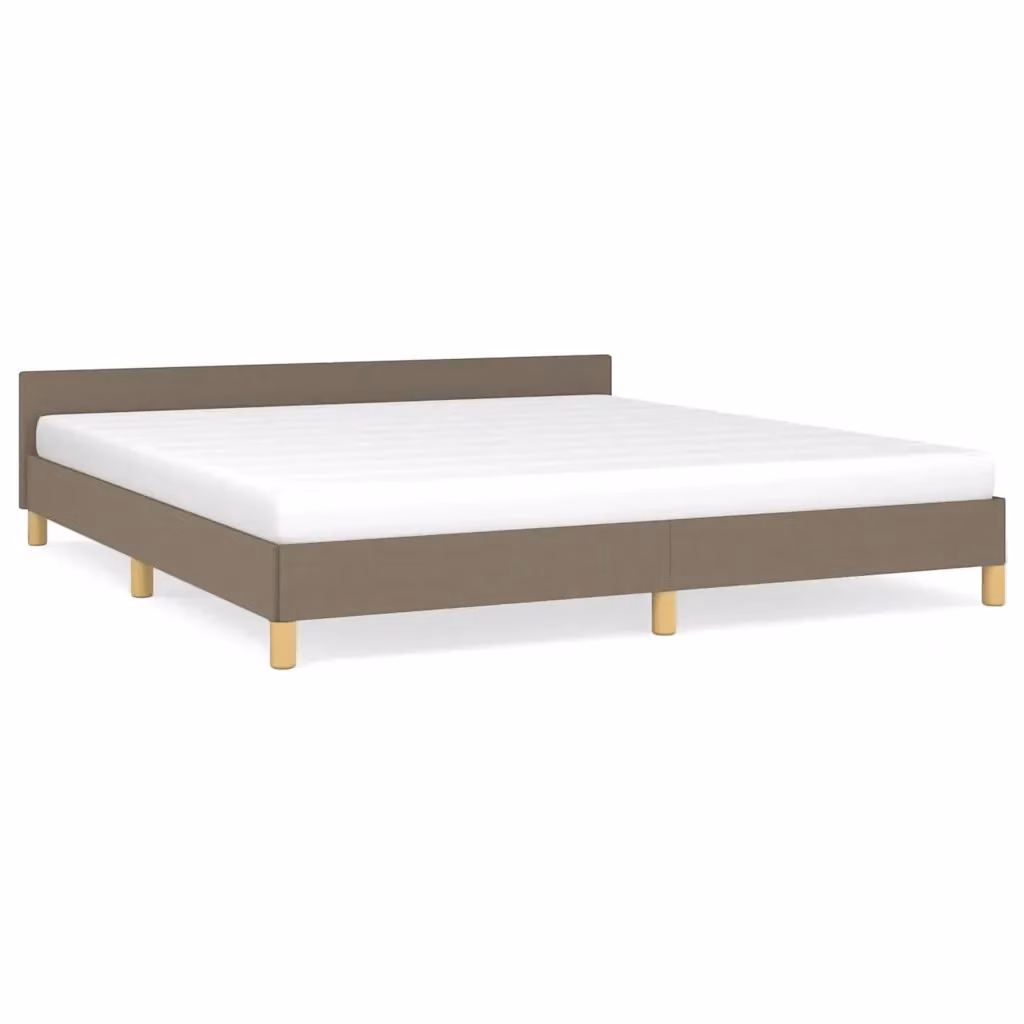 Struttura Letto Design Mania con Giroletto in Tessuto Beige L/P/H: 160 x 200 x 151 cm – 2