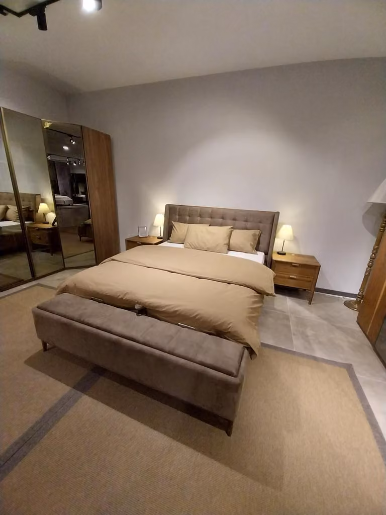 Schlafzimmer Luxus Bett Doppel Design elegant modern bett hotel
