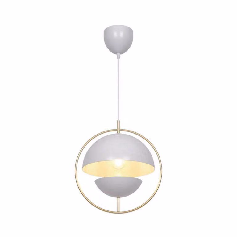 Nordlux Lampada a sospensione Tavia, dimmerabile, Bianco / Opale, Soggiorno / Sala da pranzo, Metallo, Scandinavo, Lampada a sospensione