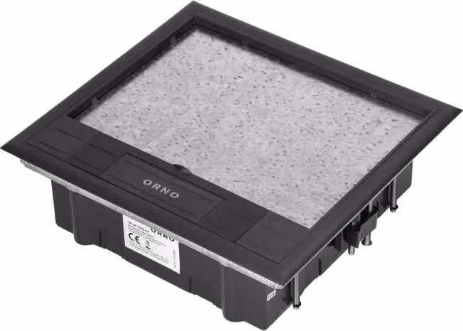 Scatola a pavimento per prese modulari 6 x 45x45 mm o 12 x 22,5x45 mm