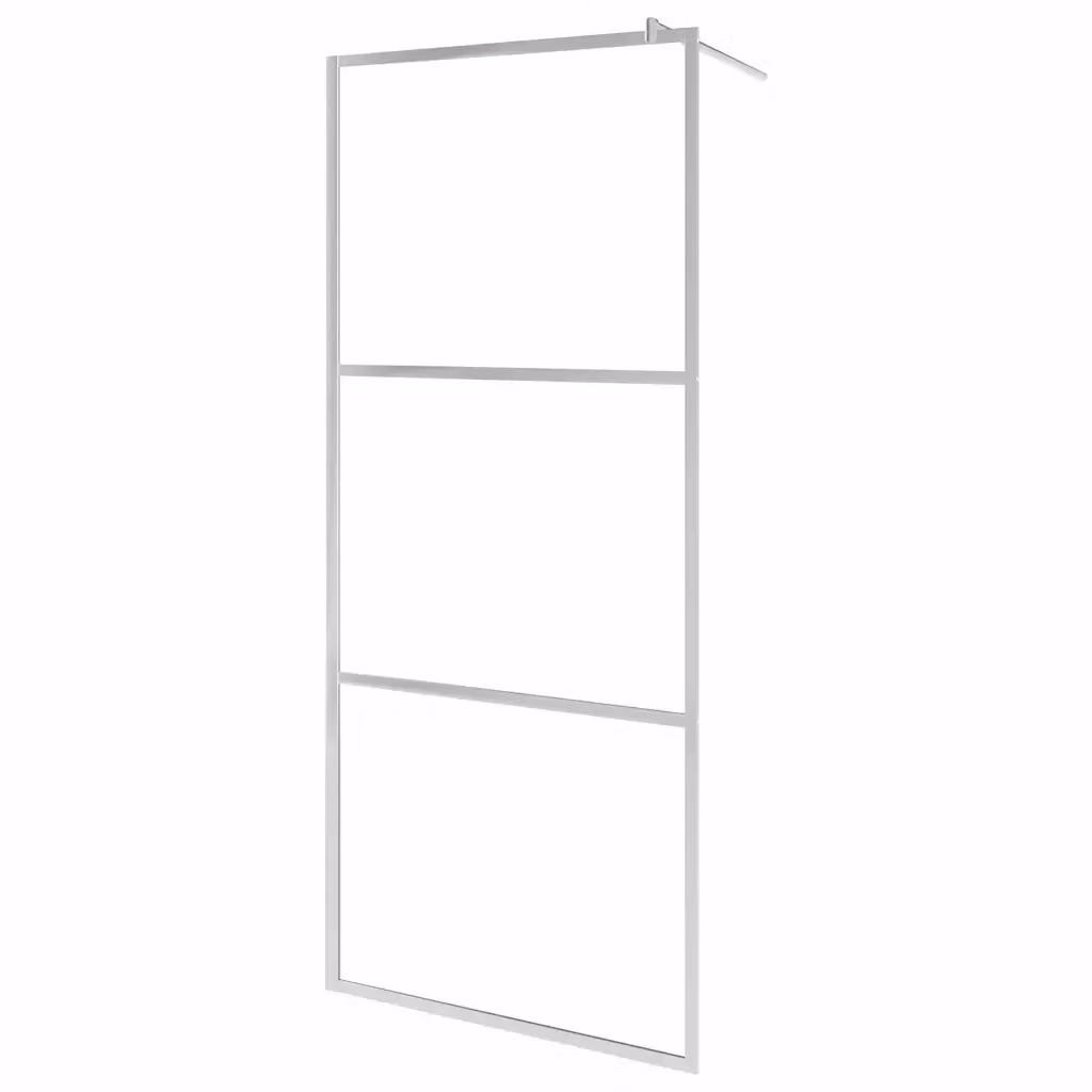 Parete per doccia walk-in fissa vidaXL in vetro smerigliato L: 80 cm, H: 195 cm – 2