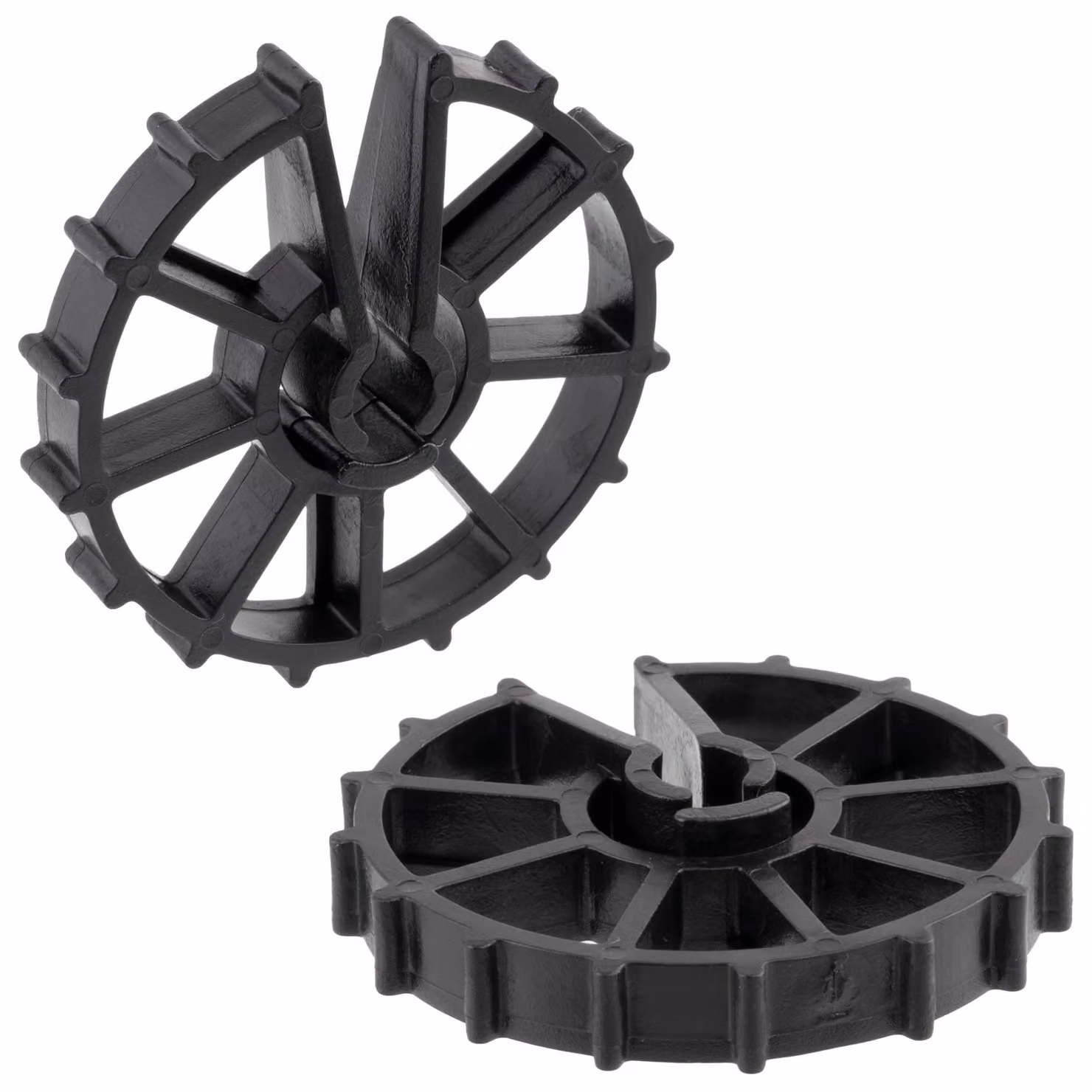 100 distanziatori per armature di diametro 8–12 mm, copertura 20 mm, in plastica