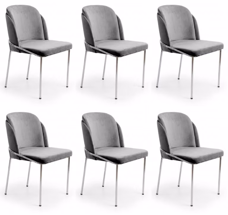Set di 6 sedie imbottite – eleganti, comode e dal design moderno