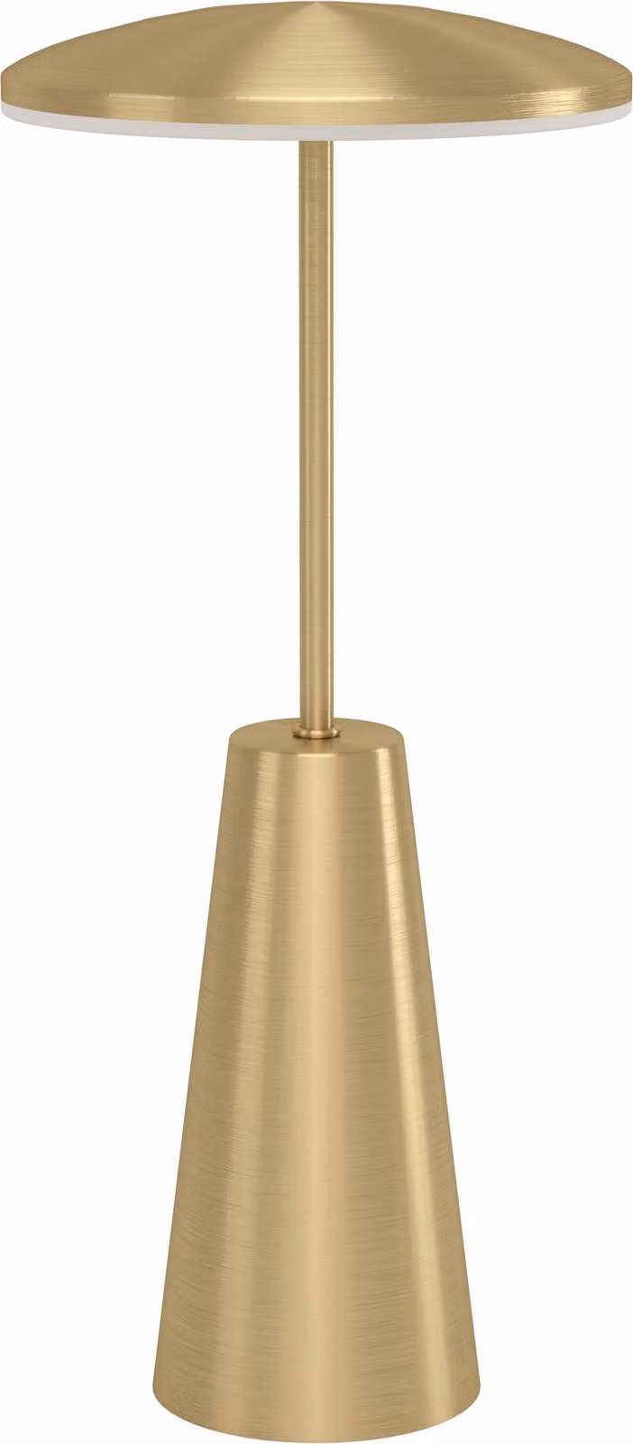 EGLO Lampada da tavolo ricaricabile a LED 900923 ottone, 2,8 W, 270 lm CCT, IP54