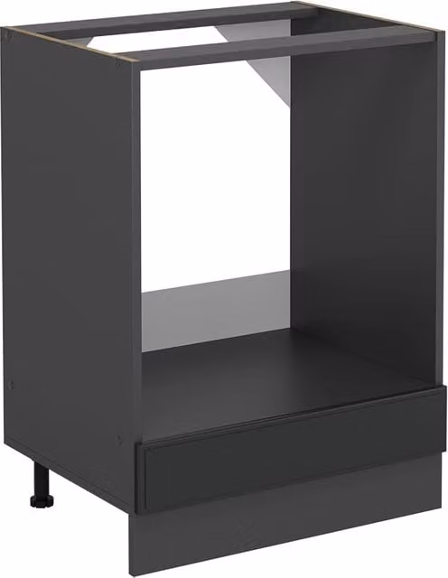Mobile per forno da incasso Vicco R-Line Antracite stile rustico senza piano di lavoro L: 60 cm – 1