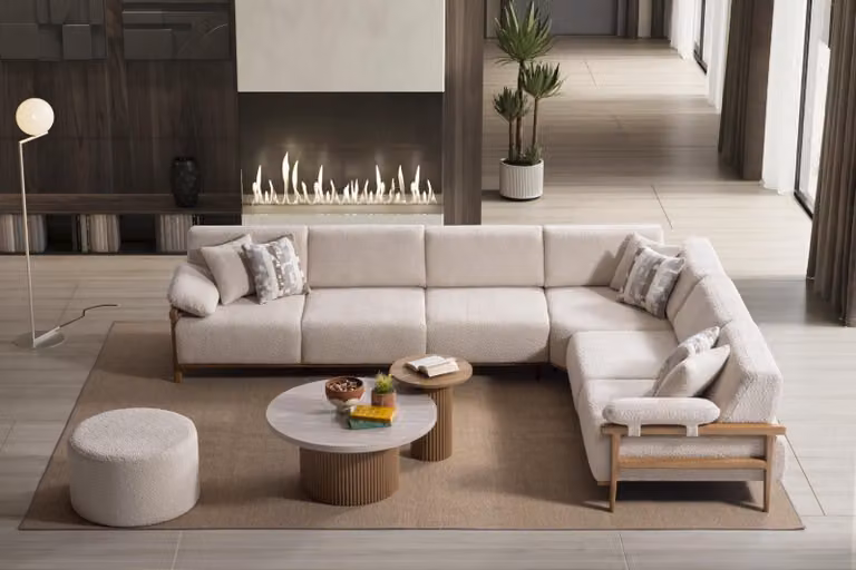 Modernes Ecksofa Gemütlichkeit und Komfort im Wohnzimmer