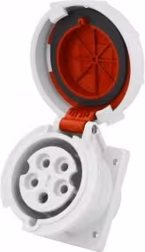 Presa da incasso Mennekes CEE 32A 5p 400V IP67 di tipo diritto Presa da superficie 240A