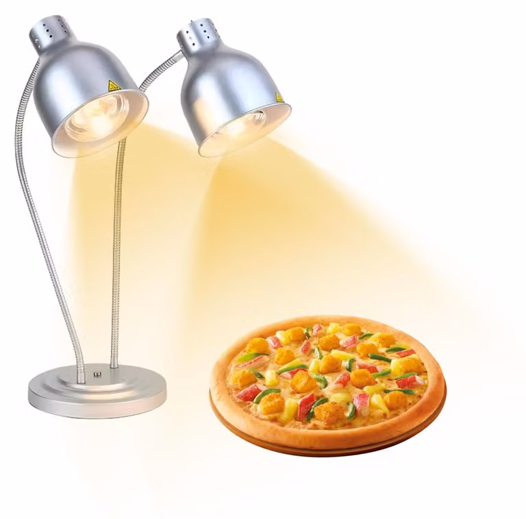 Lampada riscaldante per cucina, lampada a infrarossi da 250 W per buffet e ristoranti