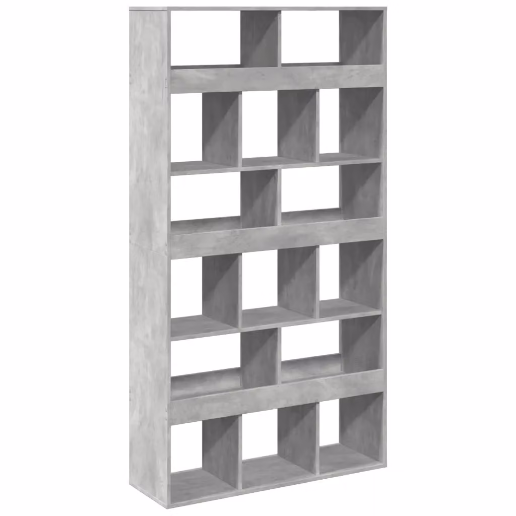 Libreria moderna vidaXL in MDF Grigio, L: 100 cm, P: 33 cm, H: 187,5 cm – 2