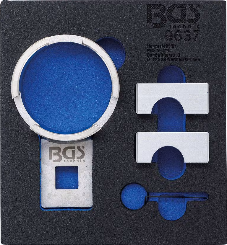 BGS inserto carrello officina 1/6: Set di attrezzi per la regolazione del motore per GM / Opel / Saab 2.0 Turbo - 9637