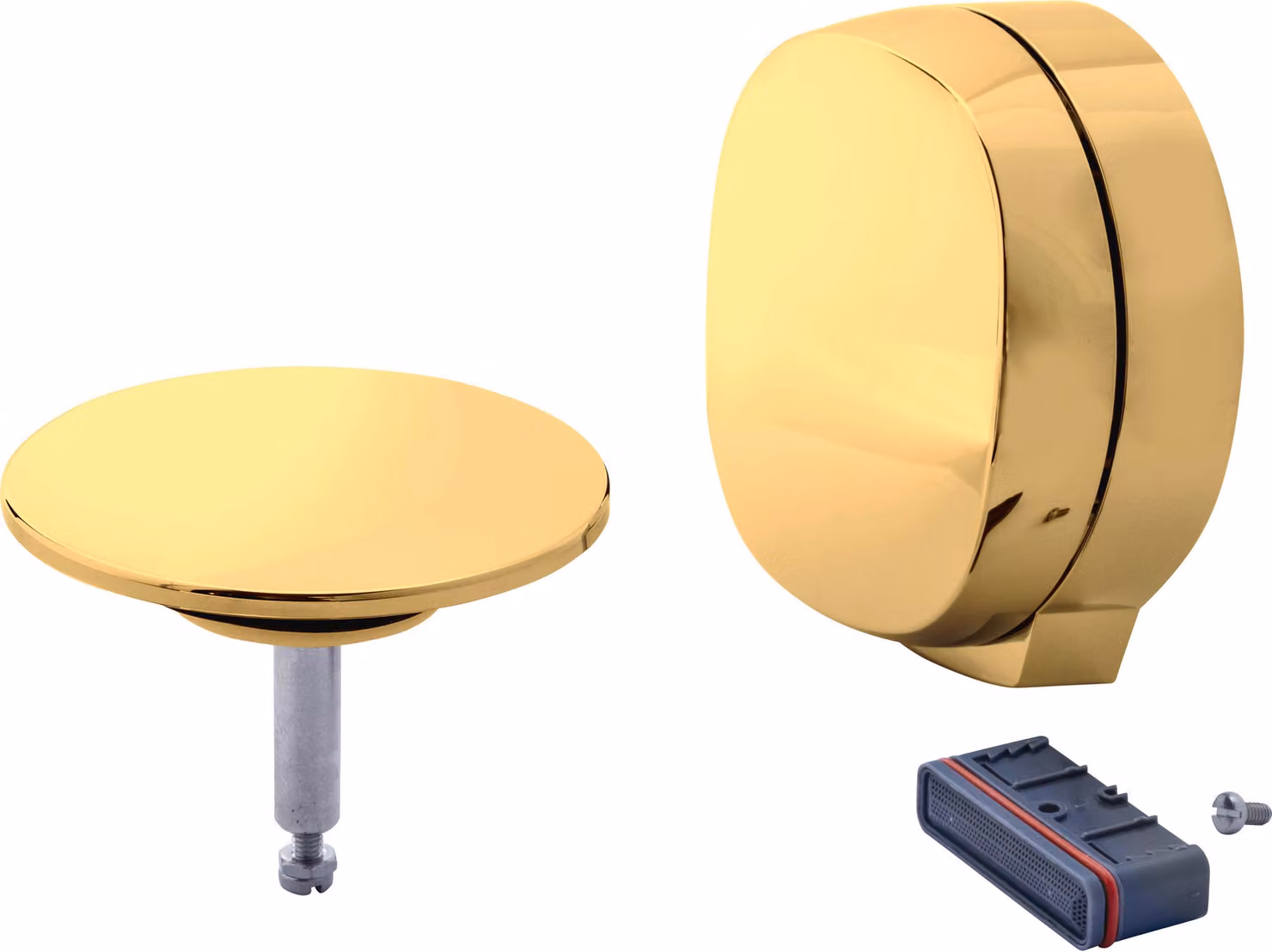 Set d'équipement Duravit, poignée tournante et grilles pour bec de baignoire incluses, 792524000003400, 792524000003400