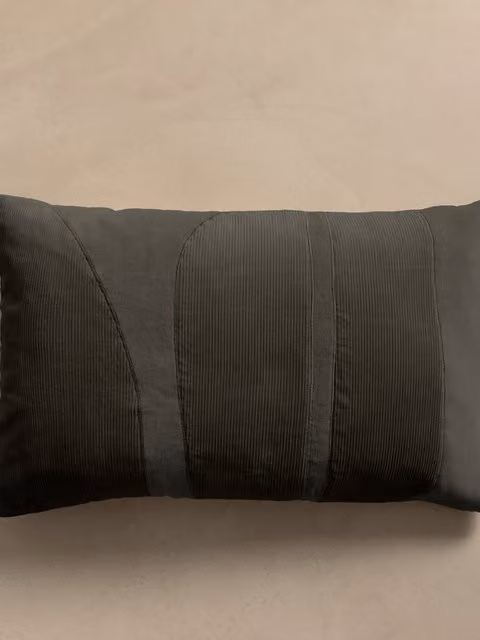 Cuscino rettangolare in cotone verde Kenay Home L 40 x P 40 x H 40 cm