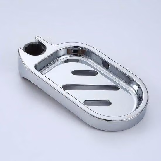 Set di 2 portasapone in acciaio inossidabile - Portaspugna - 16,2 x 8,8 cm - Argento - Con scarico - Accessori da bagno