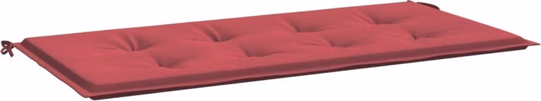 Cuscino per Panca Rosso Vino 100x50x4 cm in Tessuto Oxford