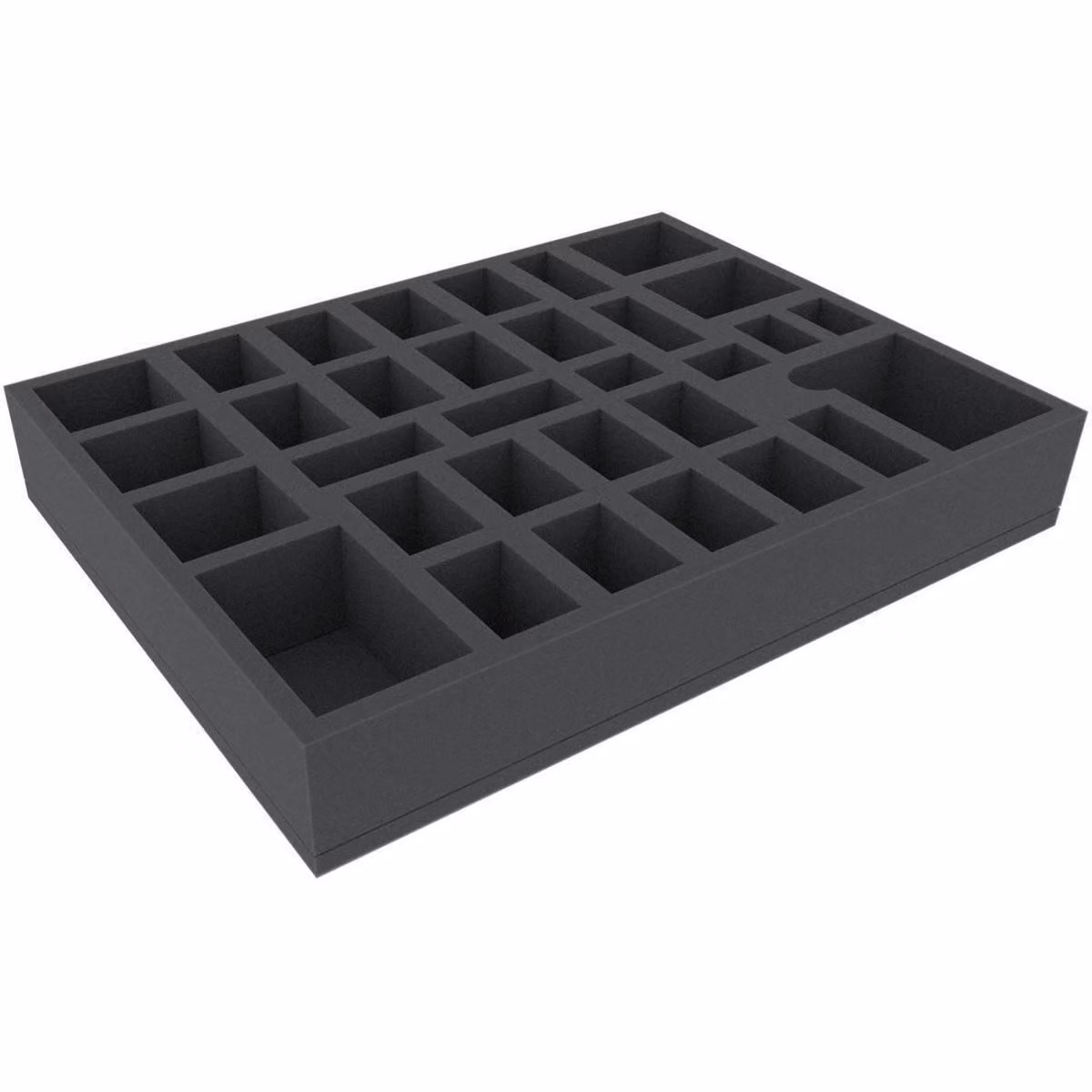 Inserto in schiuma 394 x 294 x 60 mm, 32 scomparti per giochi da tavolo
