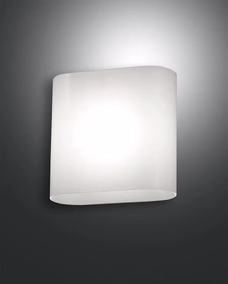 Applique LED da esterno bianca con design minimalista in alluminio e vetro, IP65, 10W, luce bianca calda 3000K