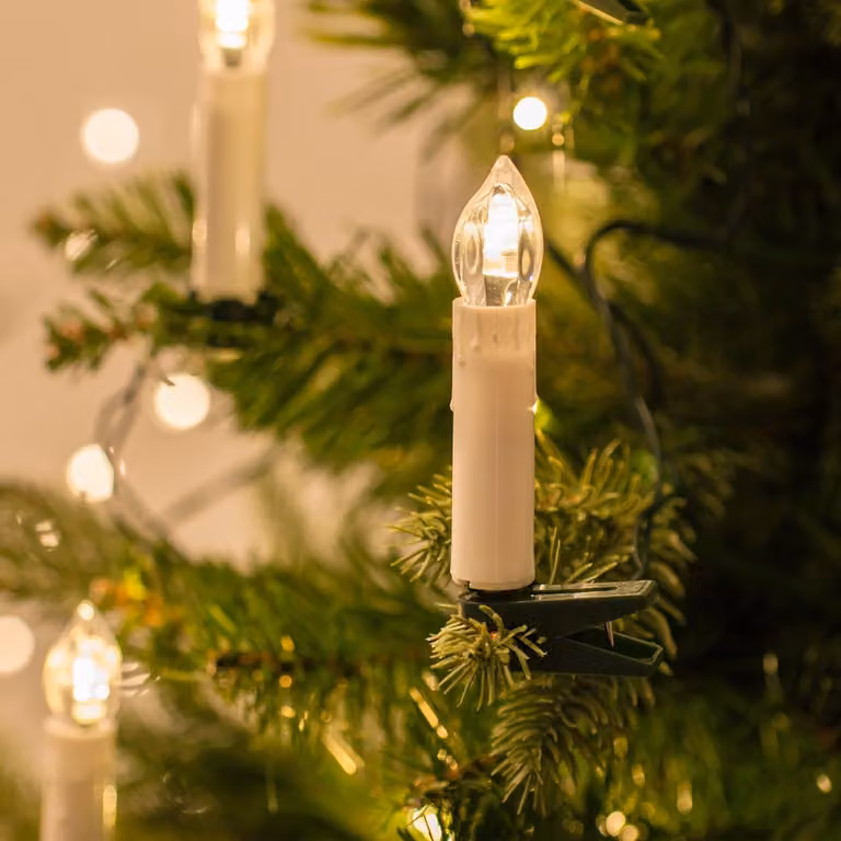 Catena luminosa a LED, 50 luci, lunghezza 15,7 metri, ideale per l'illuminazione dell'albero di Natale
