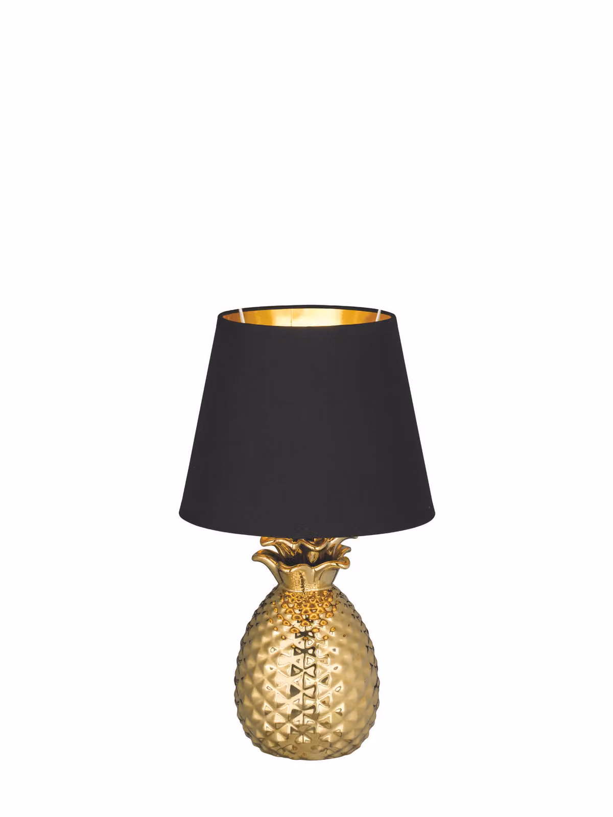 Lampada da tavolo Pineapple E14/40 W, nero, oro