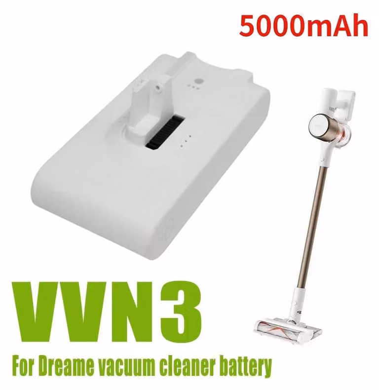 Batteria di ricambio per Dreame VVN3 - Batteria agli ioni di litio - 5000 mAh - 25,2 V - Per aspirapolvere portatili senza fili