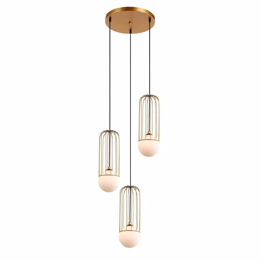 Italux Simon lampadario moderno in oro MDM-3938/3 GD