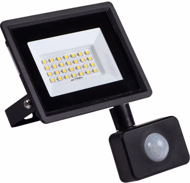 Proiettore alogeno a LED con sensore 20W IP44 31398 neutro Miledo