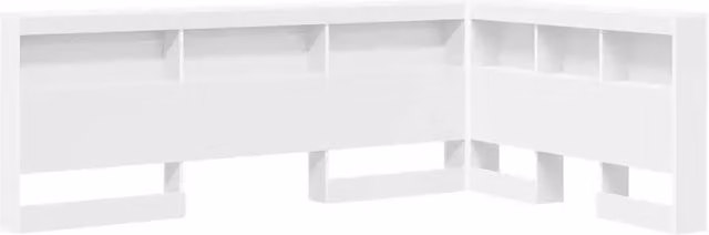 Testiera | Testata contenitore con testiera Bianco 207,5 x 137,5 x 76,5 cm