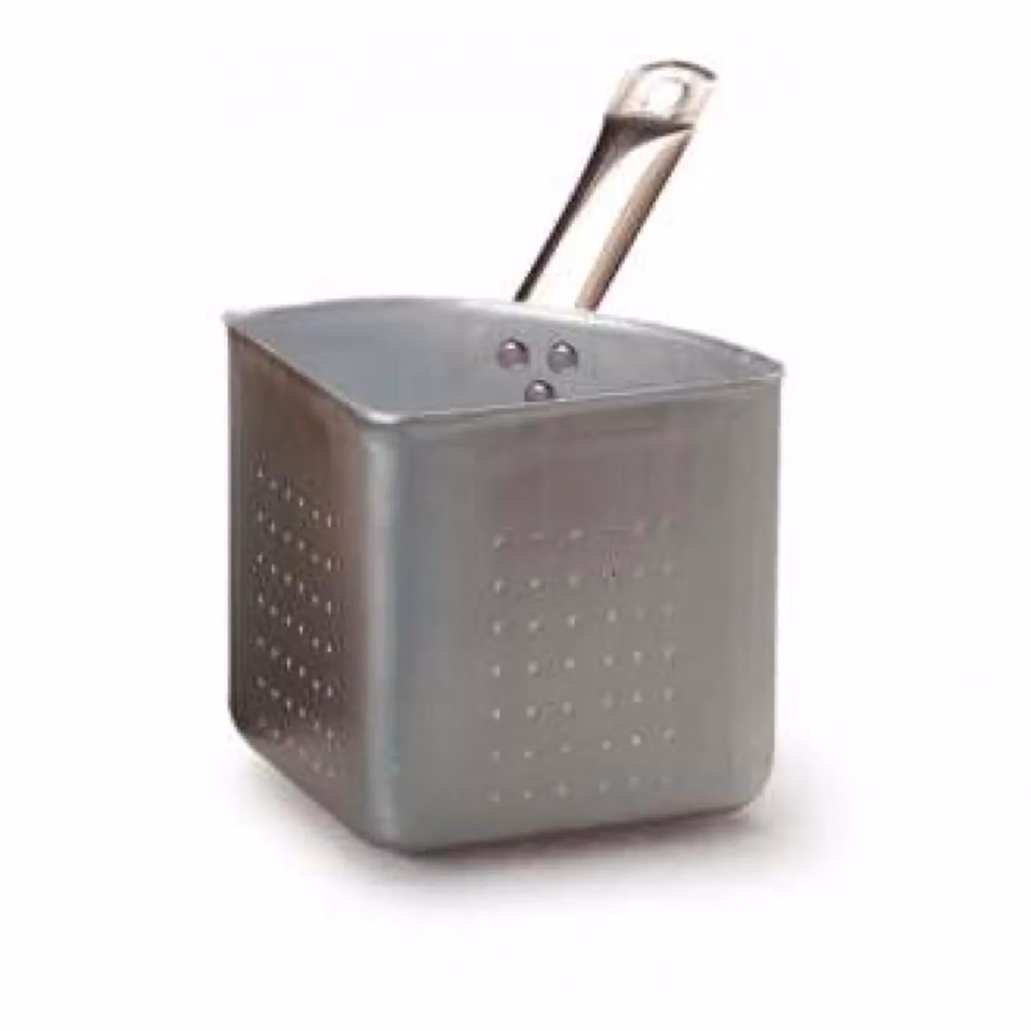 Colapasta a spicchio in alluminio con manico in acciaio Inox (1/4)